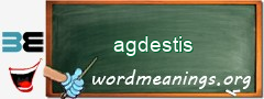 WordMeaning blackboard for agdestis